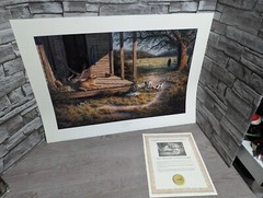 209/970 Dennis Schmidt Lazy Afternoon Signed & Numbered Dog Art Print 26″x18.5″