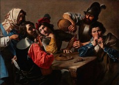 stunning oil painting handpainted on canvas-a party