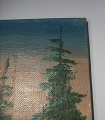 Vintage Original Oil Painting, by LEO SPOTTED ELK, South Dakota, Native American