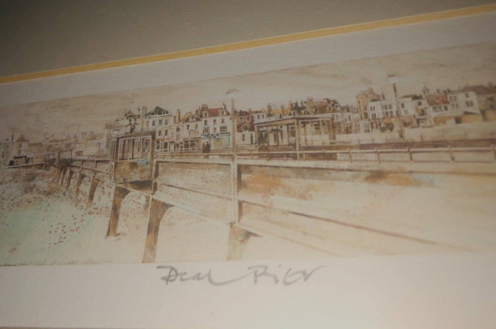 Martin J. Aynscomb-Harris Watercolour 19×8.5in “Den Rier” Signed