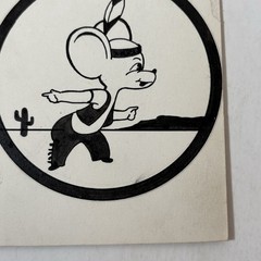 Vintage 1950s Native American Mouse Original Concept Art Hand Drawn Illustration