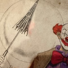 Vintage 1989 Tri-Chem Clown & Bubbles Fabric Painting Chart 7236 Glitter Accents