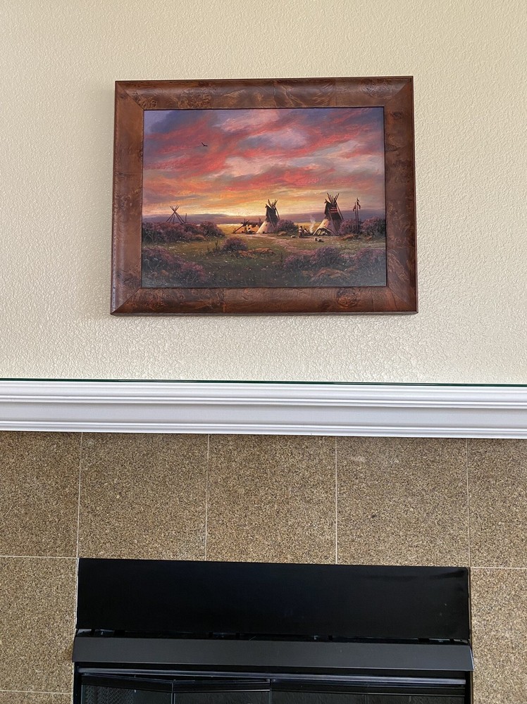 Heinie Hartwig 18 X 24 Western Oil painting on Board. “South Dakota Sundown”