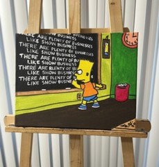 CatDaddyDollars Original Art The Simpsons 11×14