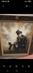 The Sad Clown oil painting