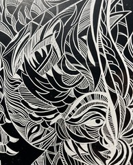 SASCHA BRASTOFF ORIGINAL MID CENTURY SCRATCHBOARD ANTIQUE MCM VINTAGE DRAWING