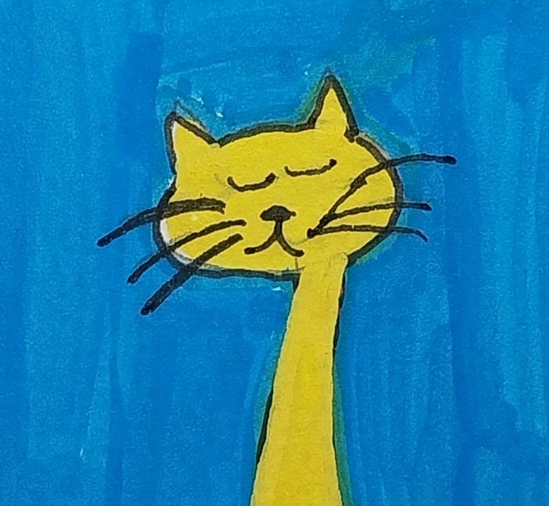 DOLLHOUSE Art MINIATURE 1:12 Scale WALL PICTURE CAT KITTEN 2 Inch Painting