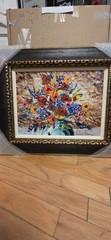 Floral Painting By Alexandre Renoir, Hand Signed And Embellished By The Artist