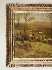 WILLIE STEPHENSON ANTIQUE PLEIN AIR LANDSCAPE OIL PAINTING OLD VINTAGE 1939