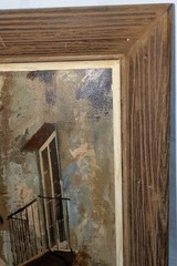 Antonio DeVity Attributed European Street Scene Oil Painting Framed Italian City