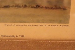 Oak Hill Country Club Framed Oil Painting 1956 by Ralph Reynolds for MacGregor
