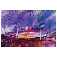Abstract Art Design by Sarah Wahl 1 Piece Unframed Canvas Drawing Print Abstract