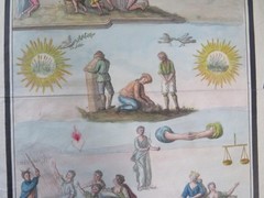 18th Century Allegorical Italian Watercolour – Death, Peace & Re-birth?