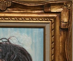 Untitled (Native American Child) By Anthony Sidoni Signed Oil on Canvas 12″x16″