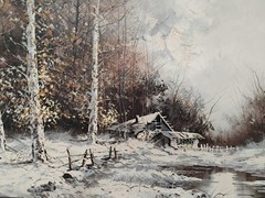 Fabio Striccoli Vintage Oil On Canvas Listed Artist