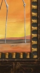 Salvador Dali 1904-1989 Oil on Canva In style of Hand Signed Amazing Painting