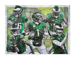 „The Road To Victory“ original Philadelphia Eagles painting, 40×30 inches