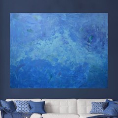 Mark Little Original Giant Profesional Painting 84”X62” (7 Foot) Abstract Modern