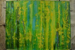 Mark Little Original Giant Canvas Painting 84”X62” (7 Foot) Abstract Modern XL