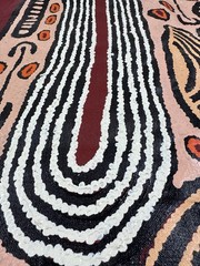 Eva Gibson 💕💕Aboriginal Art COA Supplied 91cm X 62cm