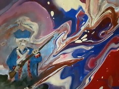 Abstract Wall Art Canvas Home Living Decor Gift Patriot ( pour art ) Original