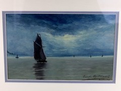Tonalist Oil Painting titled “After the Rain” by listed artist Emile Spilliaert