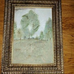 Original Landscape Nature Art Ready To Hang Gold Frame