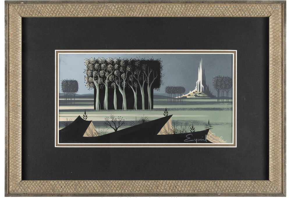 Eyvind Earle Sleeping Beauty (Walt Disney, 1959) Castle Concept Painting