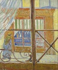 Vincent van Gogh – View of a butcher’s Painitng Canvas Print wall home Decor