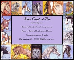 ACEO original Watercolor Art Card HORSE long mane buckskin wild PONY mare