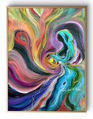 14″x11″ Geometrical Abstract Paper Original Art Expressionism Design Home Art