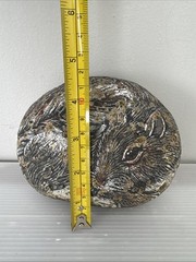 Squirrel Painted Rock Art Decor Paperweight Artist Signed
