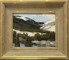 Robert Moore (1957- ) Original Painting On Board “January Day”