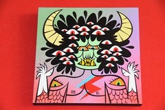 original Martin Ontiveros Painting on wood Fro-Ham 6×6″ SDCC 2010 ?