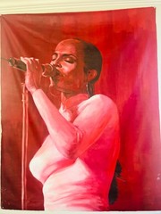 SADE PAINTING ON CANVAS ACKYLIC (0NE OF A KIND) ORIGINAL LAST CHANCE (