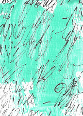 ACEO ATC CARD „Letters 83“ REASOR Original Abstract Painting 2.5×3.5