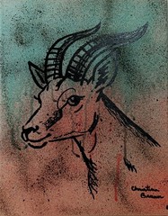 Hand Painted Art Painting Mixed Media On 11×14 Canvas Signed Unframed