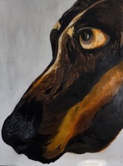 Original oil painting by David Brown 🎨 perfect for dog lovers! 🐕