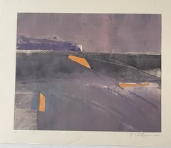Jack Eggman Original Abstract Copper Monoprint, 30” x 22” inches Arizona Artist