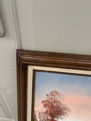 Beautiful Oil On Canvas Painting Signed Art (28 1/2” X 16 5/8”)
