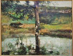 Sarah Brown Original Oil On Canvas ~ Ornate Gilt Gold Frame 1973