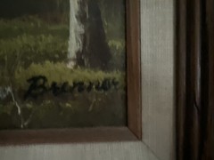 Brenner Oil Painting on Canvas of Pastoral Landscape H3
