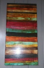 „Stripes“ 2ft x 4ftx 2inch resin painting by KaraFuze on wood!!!