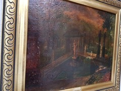 No.: 817 oil painting artwork with frame picture painting oil painting old town