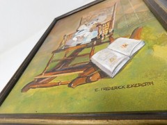 Framed Elmer Ekeroth Original Oil Painting California Artist 11″ W x 13.25″ T