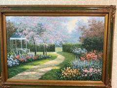 Vintage Oil On Canvas Impressionism Landscape