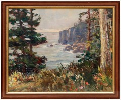 John Heiden (1894-1986) – Framed 20th Century Oil, Maine Coastline