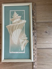 1982 Vintage Roy Williams Signed 3D Seashell Relief Wall Art Framed Set Of 3