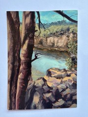 5”x7”- Original Oil Painting Landscape Water Nature Park Saint Croix River Mikah