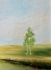 ORIGINAL RUSSIAN OIL PAINTING, oil on canvas, signed, circa 1970, 40.0×30.0 cm
